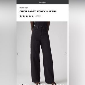 Levi’s Cinch Baggy Women's Jeans; Size: 26